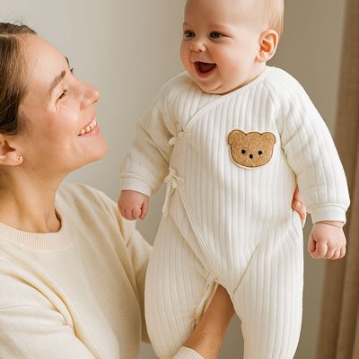 Barboteuse en Coton Bio | Confort Bébé - Ma Douce Étincelle