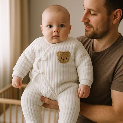 Barboteuse en Coton Bio | Confort Bébé - Ma Douce Étincelle