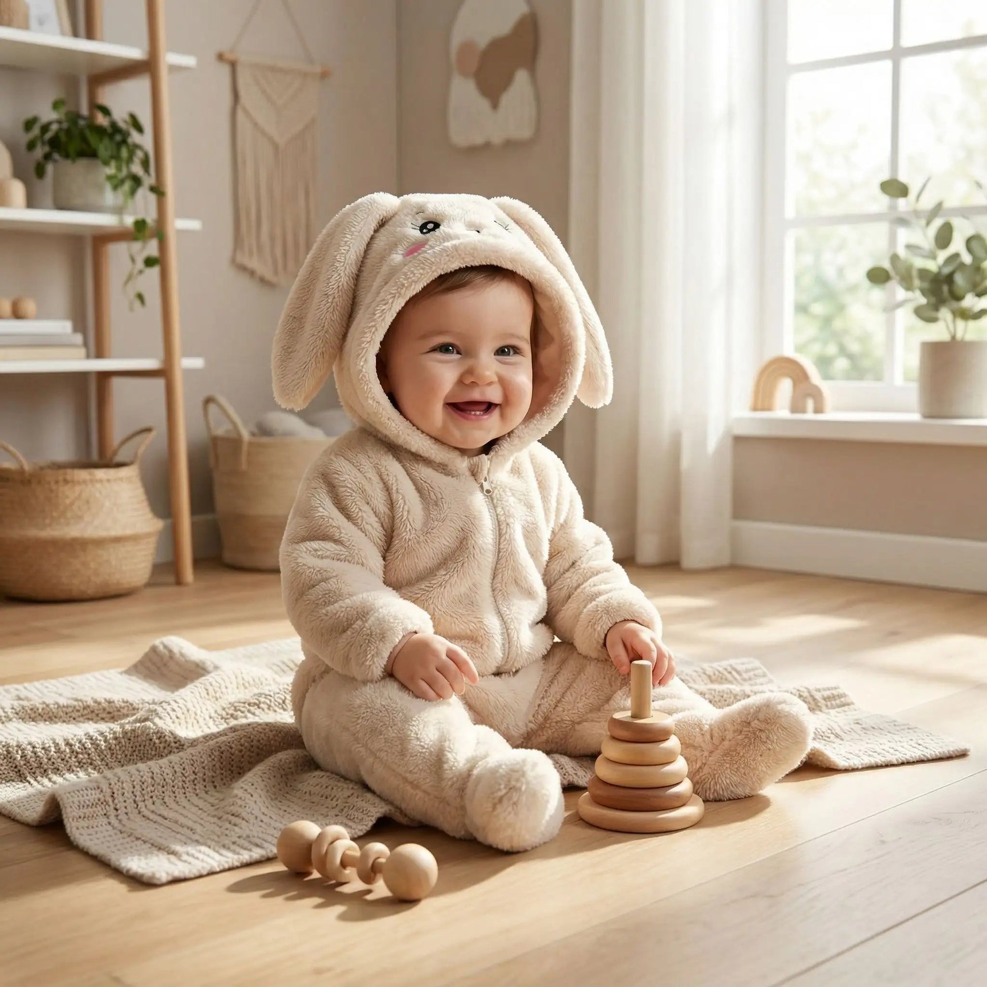 barboteuse polaire | Capuche Animale - Ma Douce Étincelle