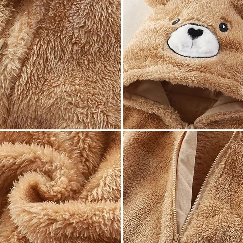 barboteuse polaire | Capuche Animale - Ma Douce Étincelle