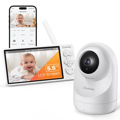 Caméra de surveillance 2K pour bébé | Vision Nocturne - Ma Douce Étincelle