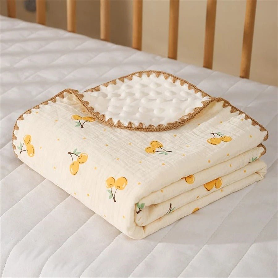 Couverture bébé | Coton cerise  - Ma Douce Étincelle