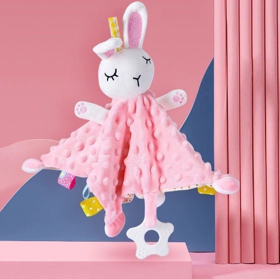 Doudou bébé | Lapin Montessori Sensoriel - Ma Douce Étincelle