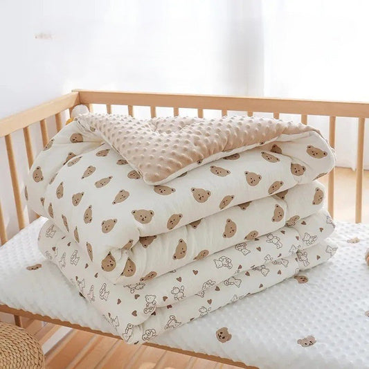 Doudou - couette en velours pour bébé | Bambou Doux - Ma Douce Étincelle