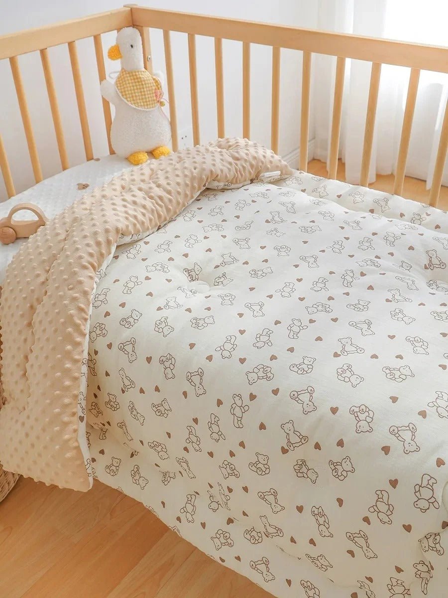 Doudou - couette en velours pour bébé | Bambou Doux - Ma Douce Étincelle