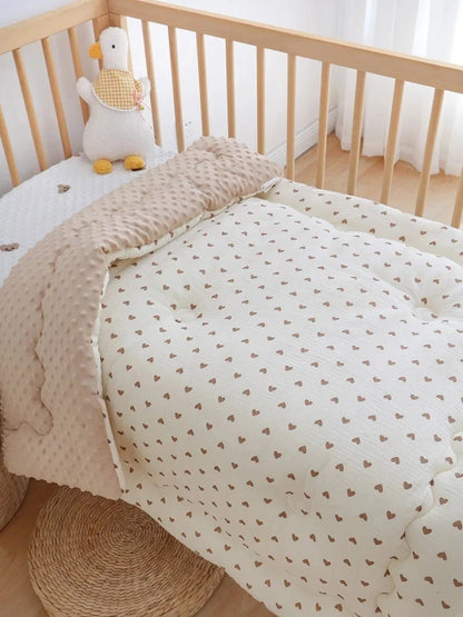 Doudou - couette en velours pour bébé | Bambou Doux - Ma Douce Étincelle