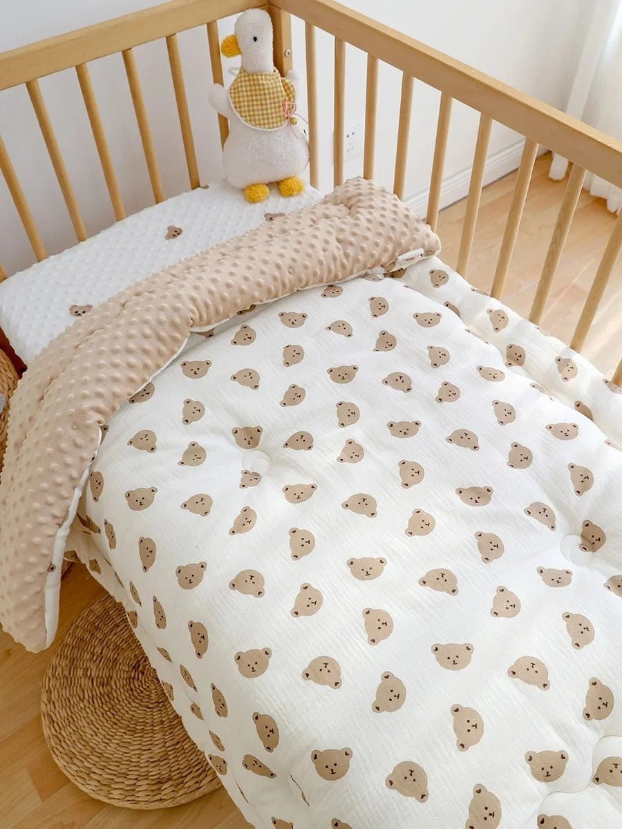 Doudou - couette en velours pour bébé | Bambou Doux - Ma Douce Étincelle