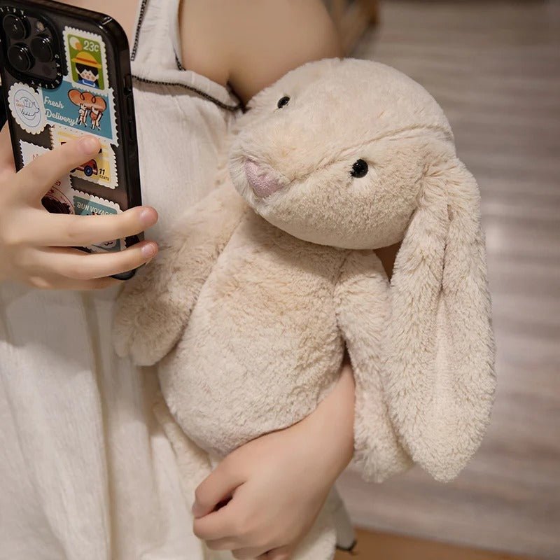 Doudou Lapin Apaisant à Longues Oreilles | Douceur Câline - Ma Douce Étincelle