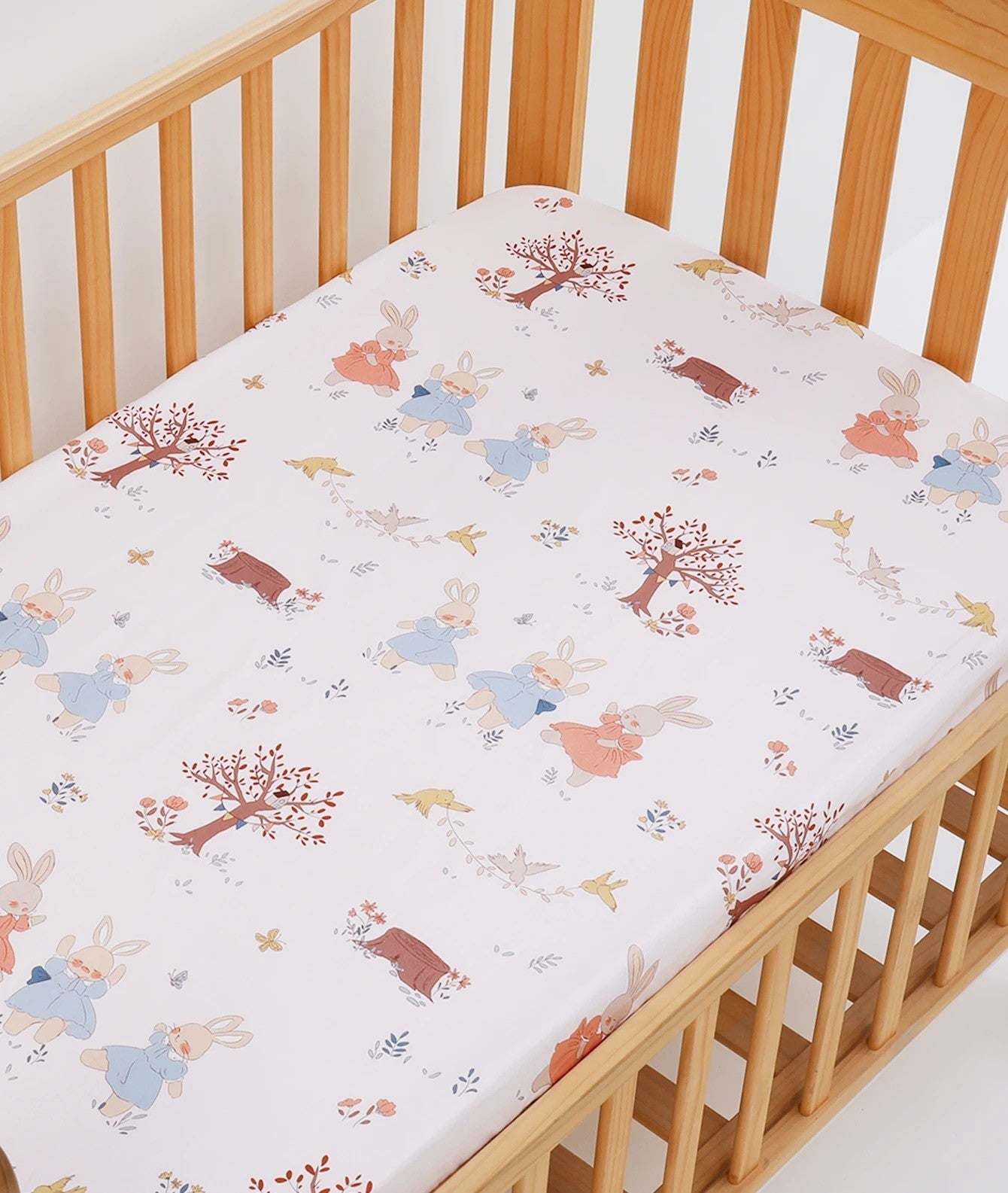 Drap housse matelas bébé | Douceur hypoallergénique motifs animaliers - Ma Douce Étincelle