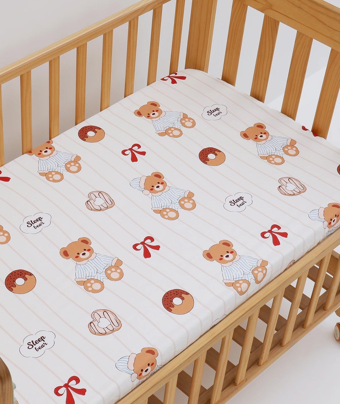 Drap housse matelas bébé | Douceur hypoallergénique motifs animaliers - Ma Douce Étincelle
