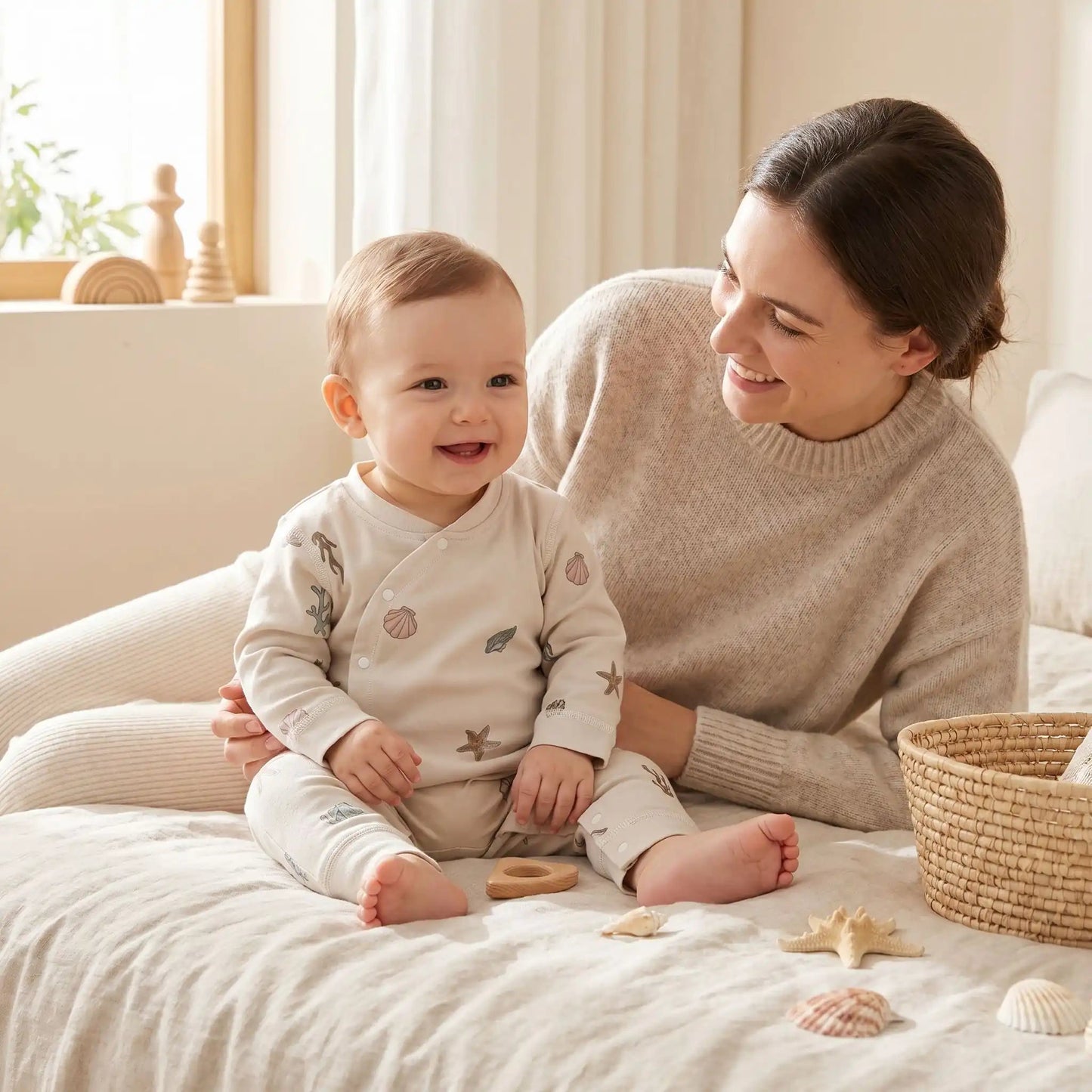Ensemble pyjama en coton pour bébé | Hypoallergénique - Ma Douce Étincelle