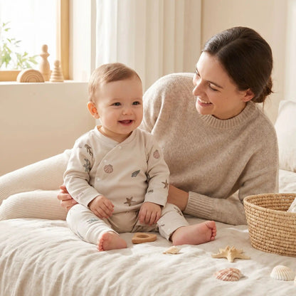 Ensemble pyjama en coton pour bébé | Hypoallergénique - Ma Douce Étincelle