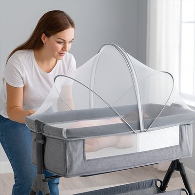 Moustiquaire lit bébé | Protection Anti - Piqûres - Ma Douce Étincelle
