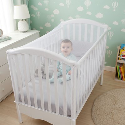 Moustiquaire lit bébé | Protection Douce - Ma Douce Étincelle