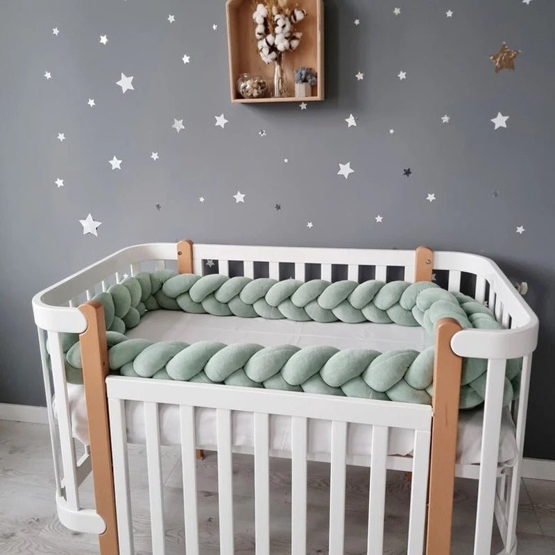 Tour de lit bébé tressé | Cocon Sécurisant - Ma Douce Étincelle
